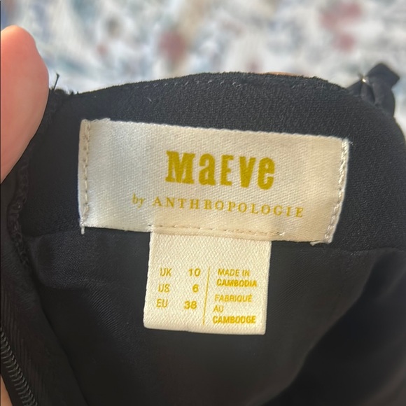 Anthropologie Maeve Black Asymmetrical Jumpsuit with Wide-Leg Design - Picture 8 of 13